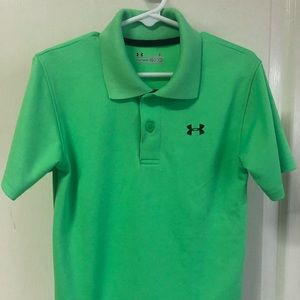 Kids boy toddler green 4T UNDER ARMOUR polo shirt